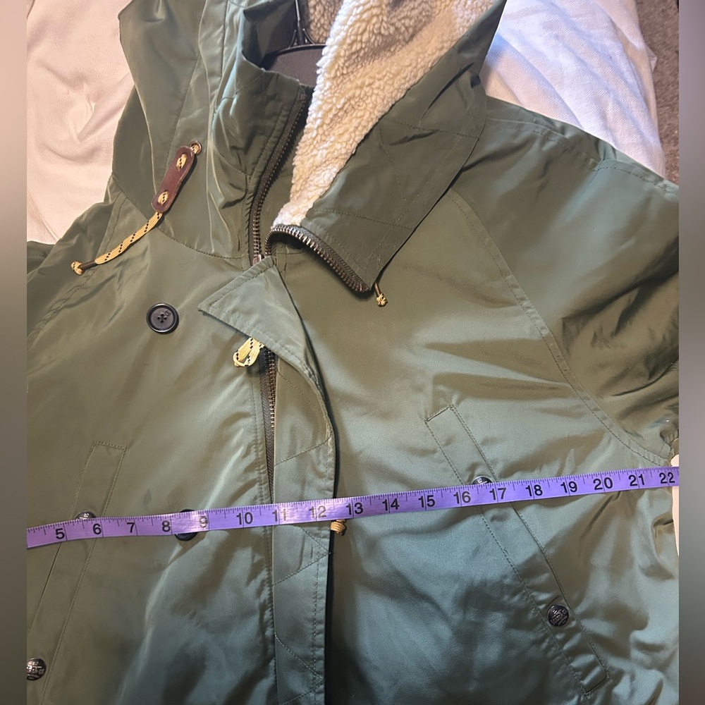 Scotch & Soda Olive Hooded Raincoat - Picture 8 of 8